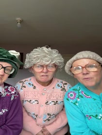 Poster for Birthday video from Fizzogs Dancing Grannies