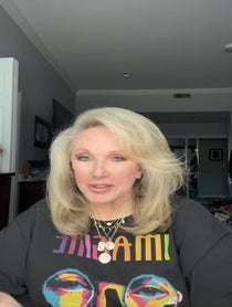 Poster for Birthday video from Morgan Fairchild