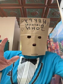 Poster for Birthday video from The Unknown Comic