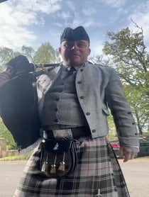 Poster for Birthday video from St Andrews Piper