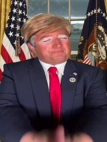 Poster for Birthday video from Tiktok Donald Trump: John Walsh