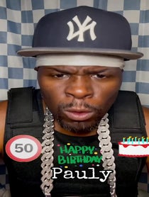 Poster for Birthday video from 50 cent lookalike aka 50%