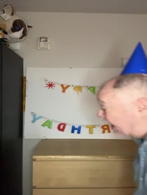 Poster for Birthday video from Palmer Scott