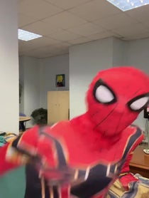 Poster for Birthday video from Spiderman