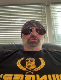 Poster for Birthday video from Johnny swinger