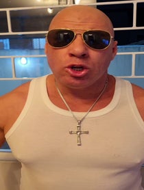 Poster for Birthday video from Marcos Salvo, Vin Diesel from Brazil
