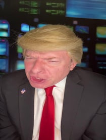 Poster for Birthday video from Phillip Wilburn Trump Impressionist