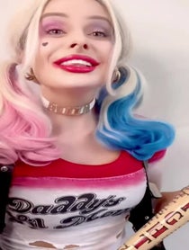 Poster for Birthday video from Margot Robbie/ Barbie/ Harley Quinn/ Cathy  Lookalike & Impersonator (Amanda Hall)