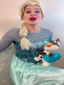 Poster for Birthday video from Elsa Frozen