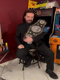 Poster for Birthday video from Billy Mitchell