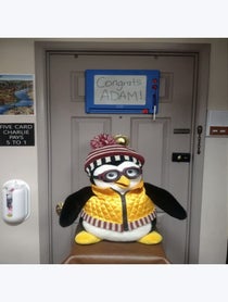 Poster for Pep Talk video from Your favorite penguin pal