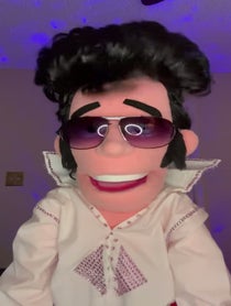 Poster for Birthday video from Elvis Presley Puppet