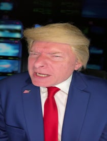 Poster for Birthday video from Phillip Wilburn Trump Impressionist