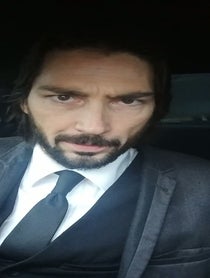 Poster for Birthday video from Keanu reeves lookalike