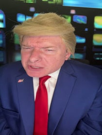 Poster for Birthday video from Phillip Wilburn Trump Impressionist