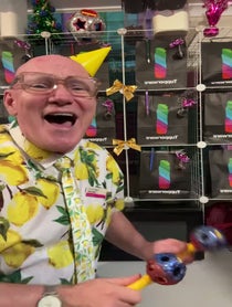 Poster for Birthday video from Tupperware Pete