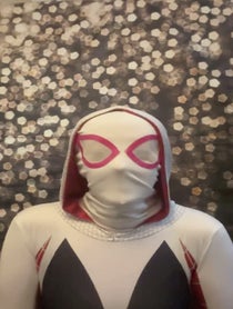 Poster for Birthday video from Ghost spider impersonator