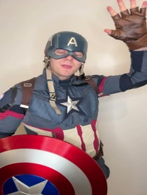 Poster for Pep Talk video from Captain America