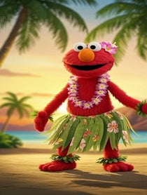 Poster for Birthday video from Elmo