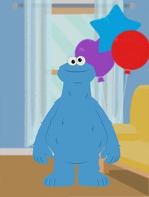 Poster for Birthday video from Cookie Monster
