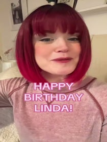Poster for Birthday video from Caroline Shops