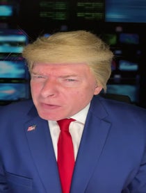 Poster for Birthday video from Phillip Wilburn Trump Impressionist