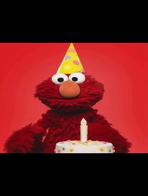 Poster for Birthday video from Elmo