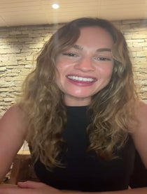 Poster for Holiday video from Lily James