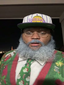 Poster for Holiday video from Gentilly Santa