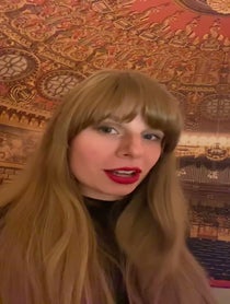 Poster for Holiday video from Taylor Swift Impersonator