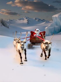 Poster for Birthday video from Stripping Santa