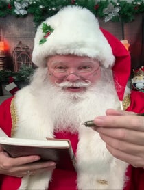 Poster for Holiday video from Santa Claus, The Mitten State Santa