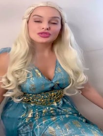 Poster for Holiday video from Game of Thrones Khaleesi Daenerys Mother of Dragons 🐉 🔥 Impersonator