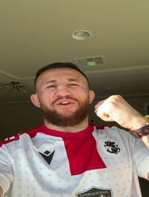 Poster for Birthday video from Merab Dvalishvili