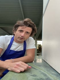 Poster for Holiday video from Jeremy Allen White Lookalike