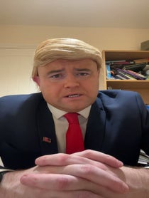 Poster for Holiday video from The Trump Card