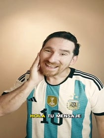 Poster for Holiday video from Messi Impersonator / Doble / Lookalike