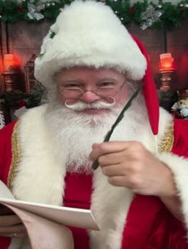 Poster for Holiday video from Santa Claus, The Mitten State Santa