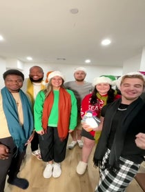 Poster for Holiday video from The Trills