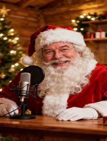 Poster for Holiday video from British Santa Claus