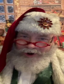 Poster for Holiday video from The Real Kringle - A Real Santa for Real Fun!