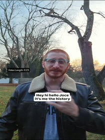 Poster for Holiday video from The History Wizard