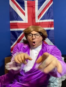Poster for Holiday video from Austin Powers
