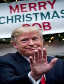 Poster for Holiday video from Donald Trump-a-Gram