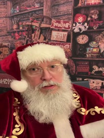 Poster for Holiday video from Santa