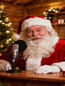 Poster for Holiday video from British Santa Claus