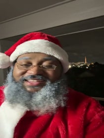 Poster for Holiday video from Gentilly Santa