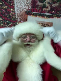 Poster for Holiday video from Santa Claus