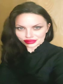 Poster for Holiday video from Angelina Jolie Impersonator