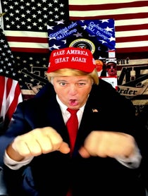 Poster for Roast video from Donald Trump Impersonator, Michael Falato AKA MJ Trump